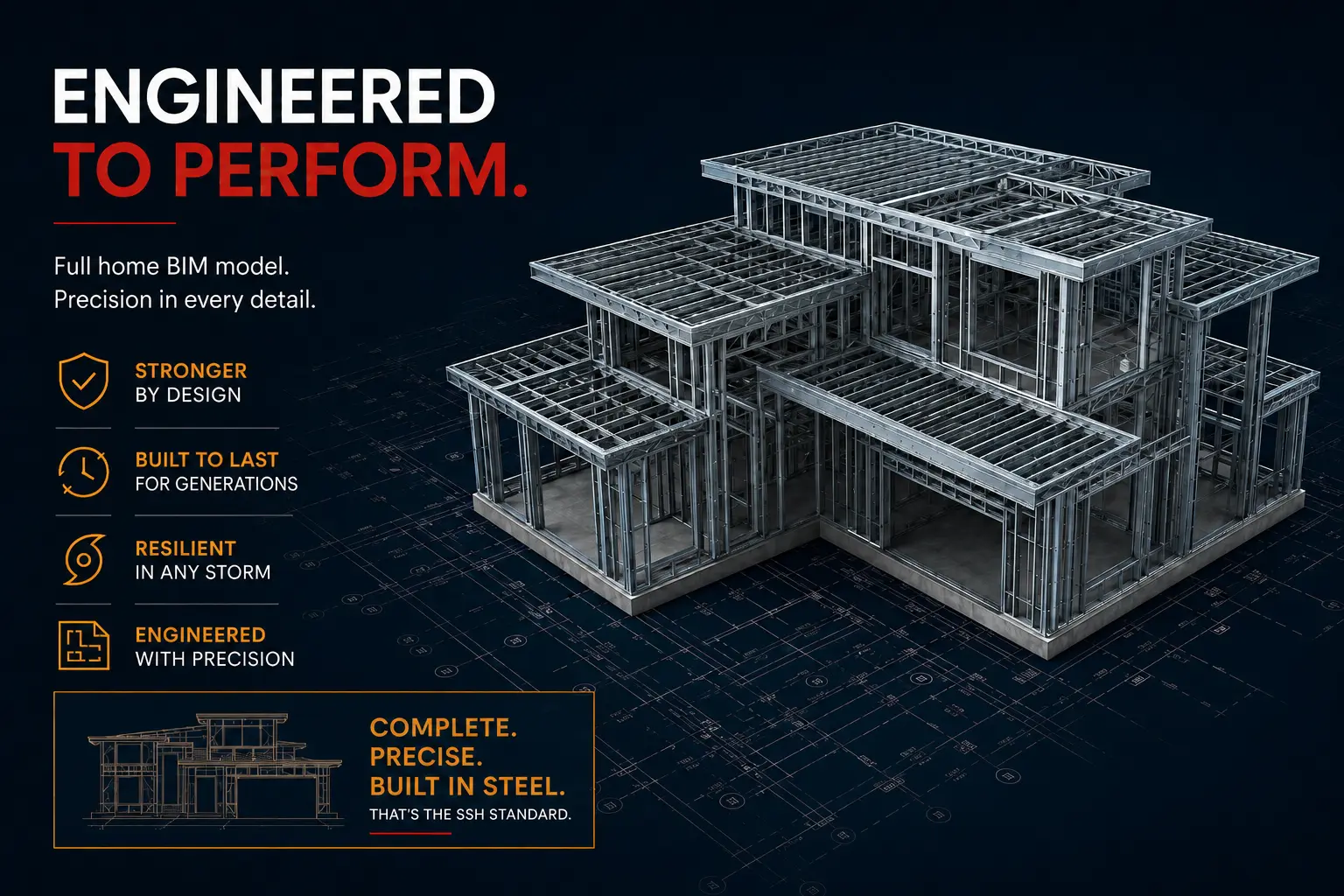 Steel framed home hero visual.