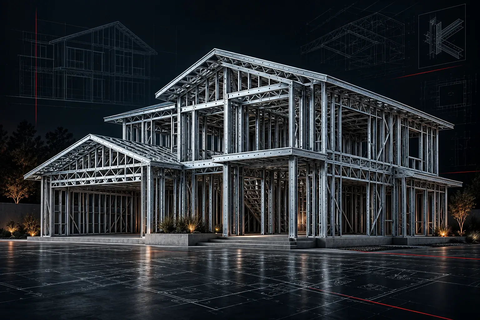 Steel framed home system confidence visual.