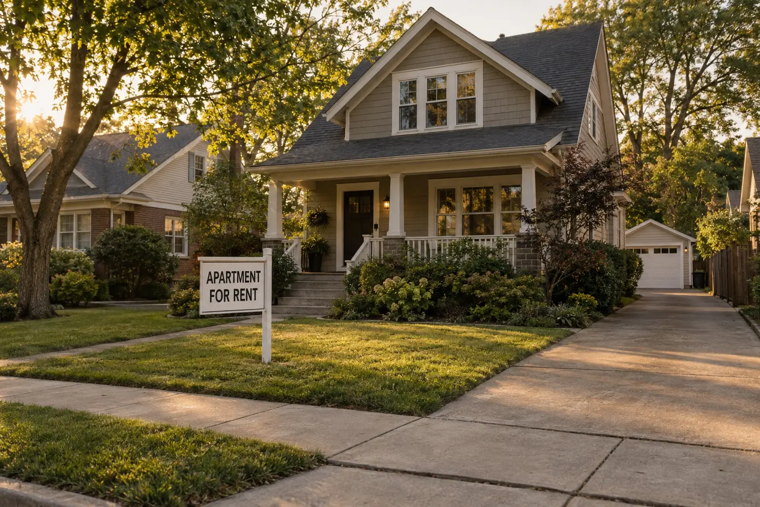 Residential rental property management visual.