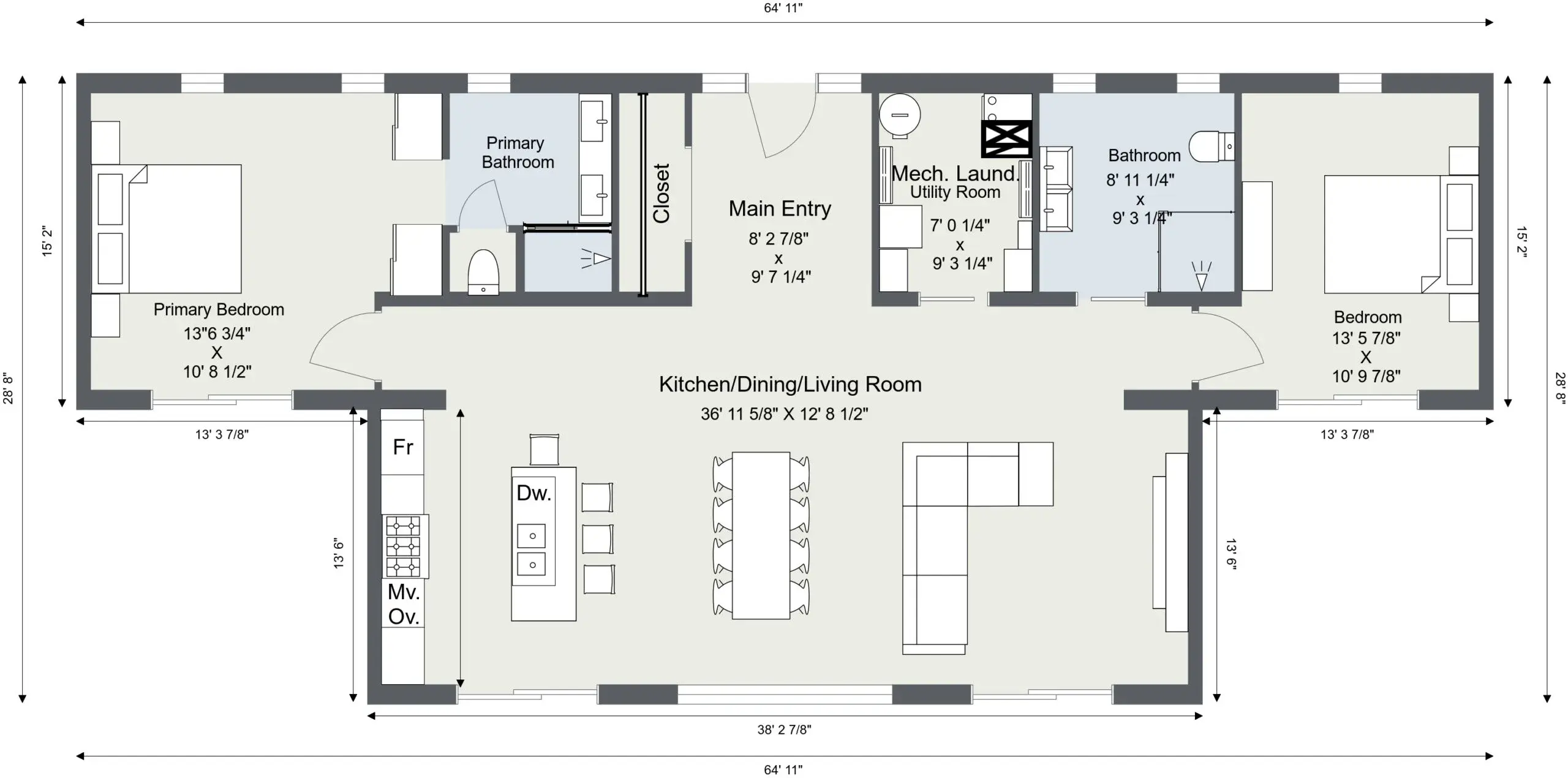 California Dreaming main floor plan layout reference.