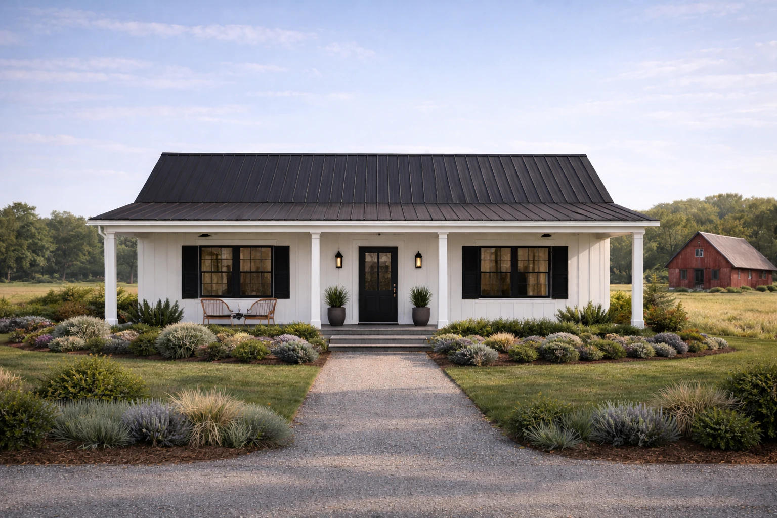 Backroads Ranch custom rural home exterior