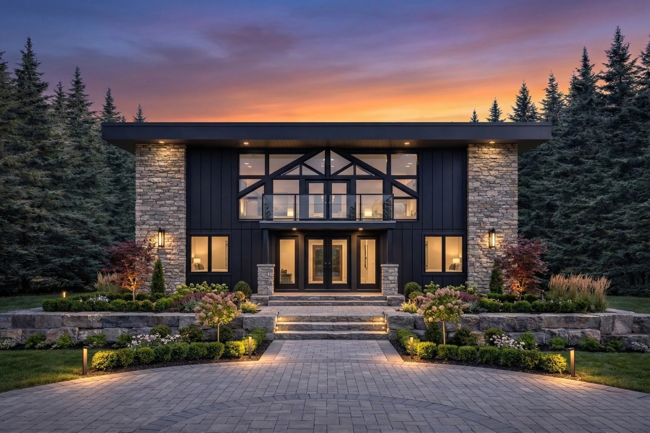 Forestview Manor custom estate home exterior