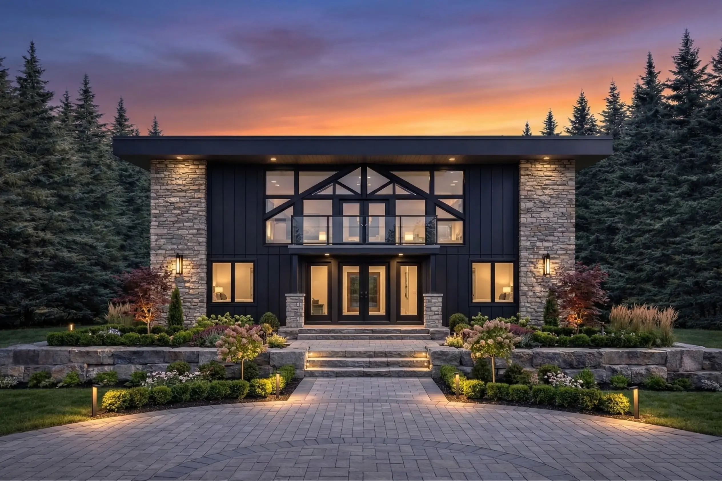 Forestview Manor custom estate home exterior