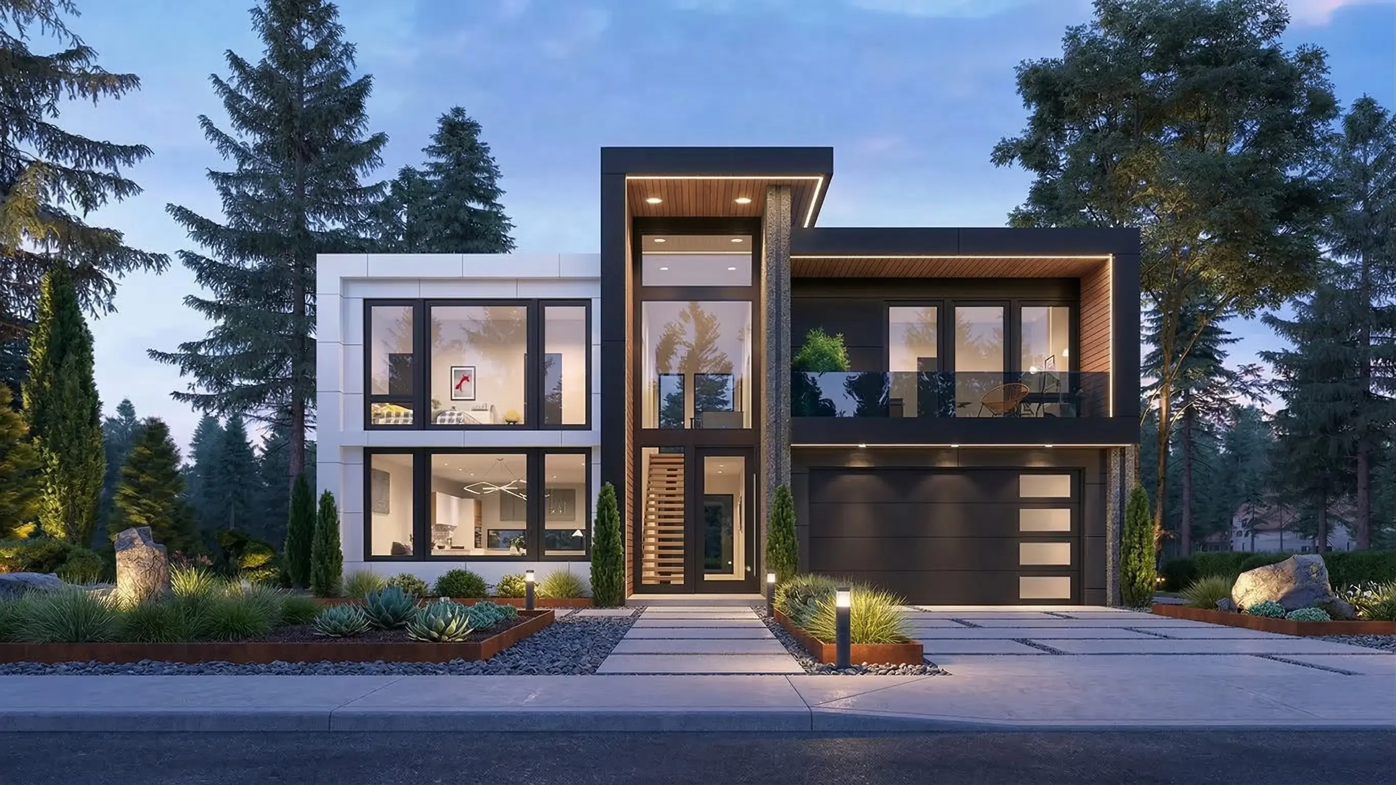 Legacy Bold custom contemporary home exterior