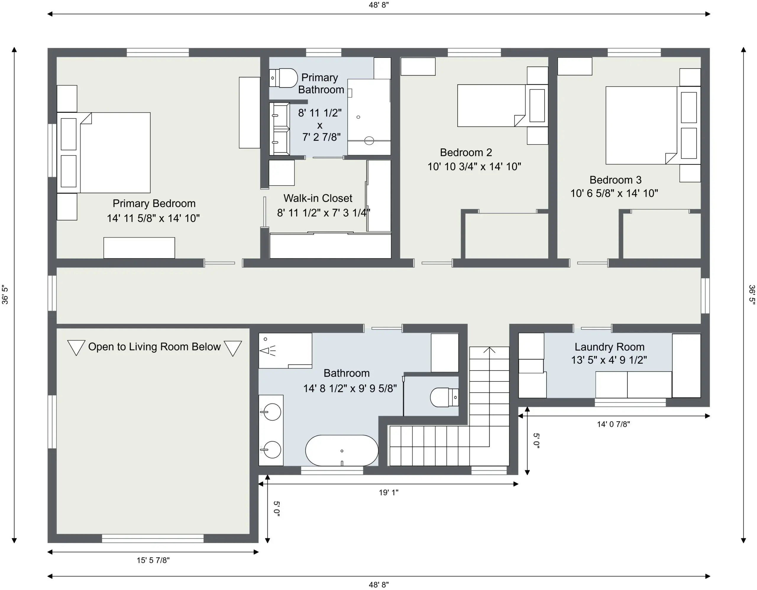 Stone Crest upper floor plan layout reference.