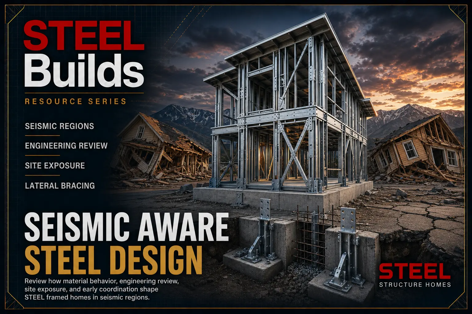 Seismic aware steel design resource hero visual